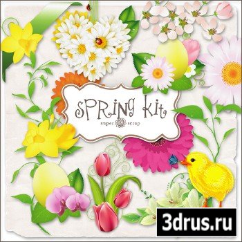 Scrap-kit - Flowers Spring Elements