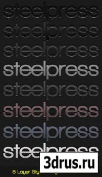 GraphicRiver Steelpress - Unique Photoshop Styles-Text RETAIL