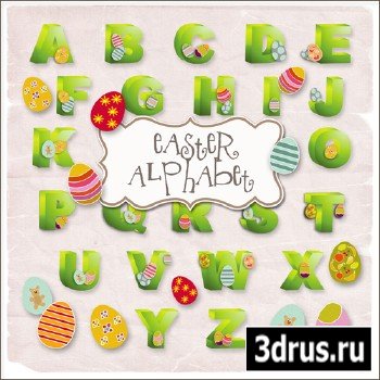 Scrap-kit - Easter Alphabet