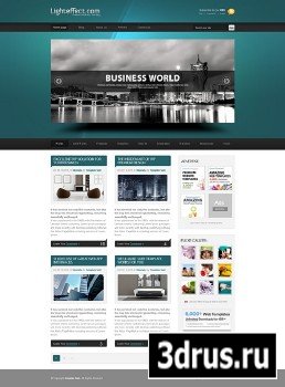 DreamTemplate Web Blog Corporate - Light Effects