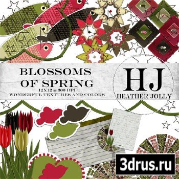 Scrap-kit - Blossoms Of Spring by Heather Jolly - Elements