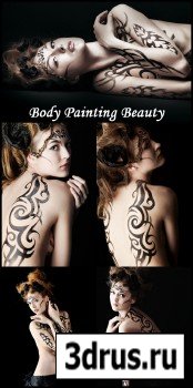 Body Painting Beauty - Stock Photos