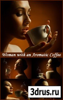 Woman with an Aromatic Coffee - Stock Photos