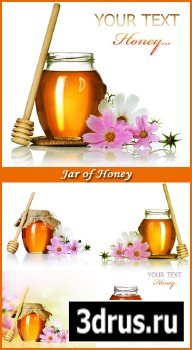 Jar of Honey - Stock Photos