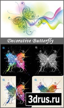 Decorative Butterfly - Stock Vectors