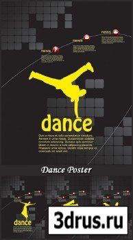 Dance Poster - Stock Vectors