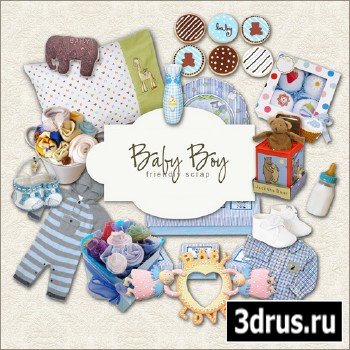 Scrap-kit - Baby Boy Set