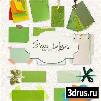 Scrap-kit - Green Labels