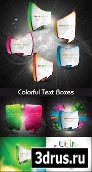 Colorful Text Boxes - Stock Vectors