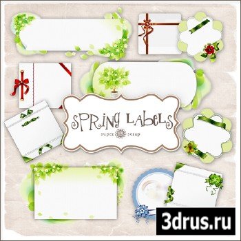 Scrap-kit - Spring Lables #3