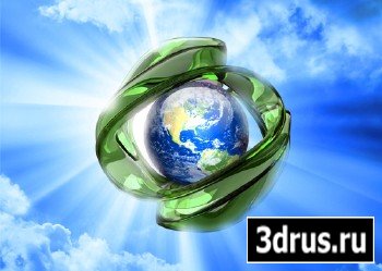PSD layered material around the Earth 3D