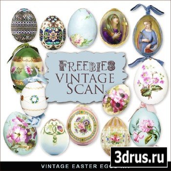 Scrap-kit - Vintage Easter Eggs