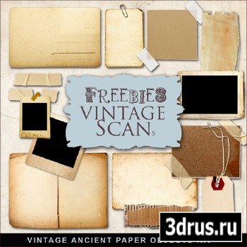 Scrap-kit - Vintage Ancient Paper Objects