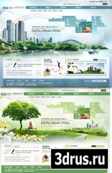 Korean Business Web Templates - the ideal digital world