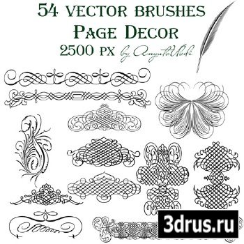 vector brushes Page Decor