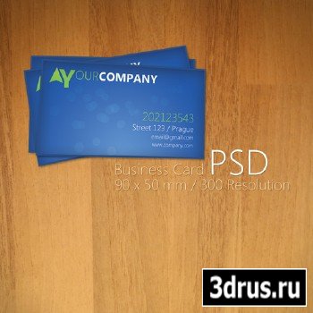 Blue Business Card PSD