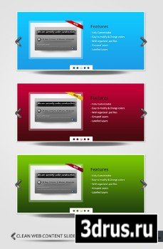 Clean & Free Web Content Slider Pack