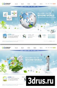 PSD Web Templates - Clean Style Business Website