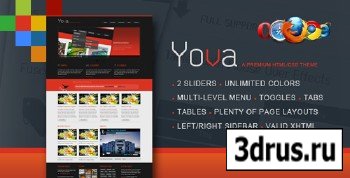 BuyStockDesign - Yova | A Premium HTML/CSS / With Two Sliders.Piecemaker/Nivo - RiP