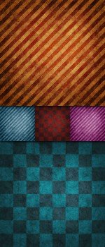 Checkered And Stripes Grunge Textures