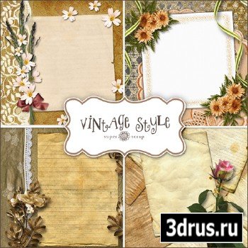Backgrounds in Vintage Style