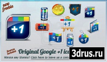 Google +1 original free icons