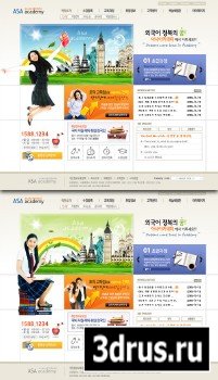 ASA ACADEMY Korean Web Templates
