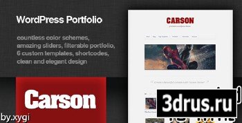ThemeForest - Carson - Elegant Portfolio Theme RECODED TO HTML - FULL RIP