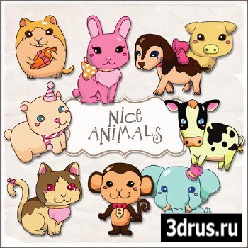 Scrap-kit - Nice Animals #3