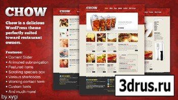 MojoThemes - Chow Delicious WordPress Restaurant Theme RECODED TO HTML - FULL RIP
