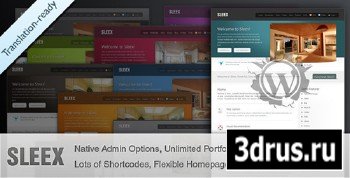 Sleex 1.3 - ThemeForest WordPress Theme For Business and Portfolio - 10 Skins