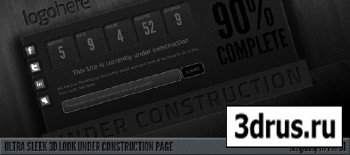ThemeForest - Ultra Sleek 3D Look Under Construction Page