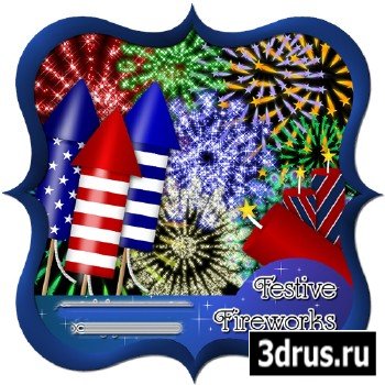 Scrap-kit - Festive Fireworks 