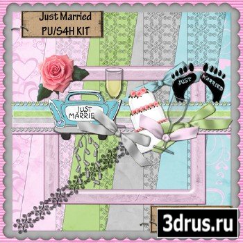 Scrap-set - JUST MARRIED