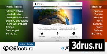 ThemeForest -G6 Feature - WordPress Business & Portfolio Theme