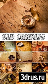 Old Map and Compass Backgrounds Collection