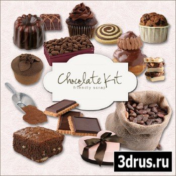 Scrap-kit - Chocolate Set