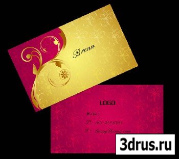 PSD Business Card Template - Design Fashion Pattern