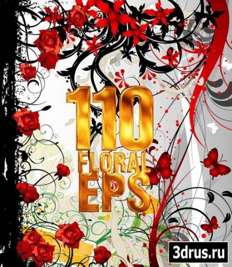 110   /  Floral Vector clipart