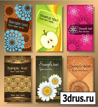 Set Of Vector Business Cards 02