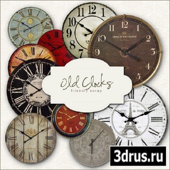 Scrap-kit - Old Clocks