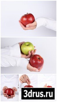 Photo Cliparts - Apple in hands