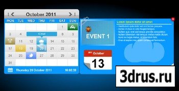 ActiveDen - XML Calendar Events with Tool Tips & Custom Icons (Incl FLA) - Rip