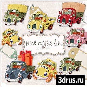 Scrap-kit - Nice Cars Illustrations #1