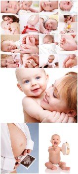 Baby Cliparts - Nursing a baby, mother and child, motherhood