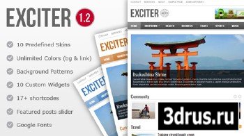 Exciter Magazine Mojo-themes WP Theme