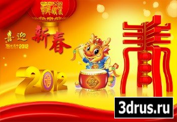 Excellent material celebrate Chinese New Year 2012