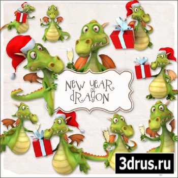 Scrap-kit - New Year Dragon