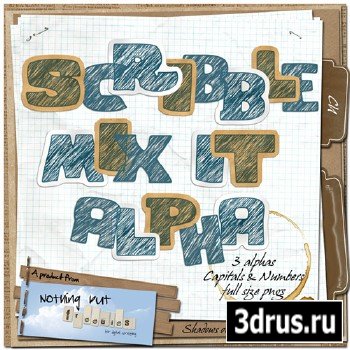 Scrap-kit - Scribble Mix It Alpha