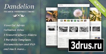 ThemeForest  Dandelion  Powerful Elegant WordPress Theme v2.6.7 for WordPress